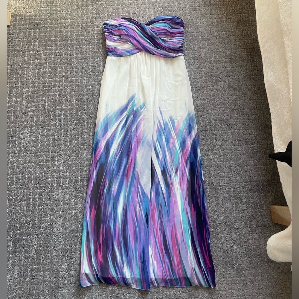 Xscape Strapless Multicolor Dress